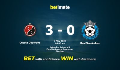 Dự đoán Cucuta Deportivo vs Real San Andres, tỷ lệ và tip cá cược 06/05/2025