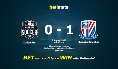 Soi kèo Dalian Pro vs Shanghai Shenhua ngày 05/08/2023