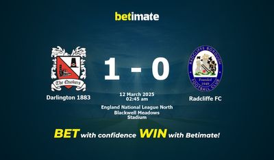 Dự đoán, tỷ lệ cược và mẹo cá cược Darlington 1883 vs Radcliffe FC 03/11/2025