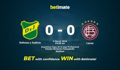 Dự đoán Defensa y Justicia vs Lanus, tỷ lệ và tip cá cược 03/03/2024