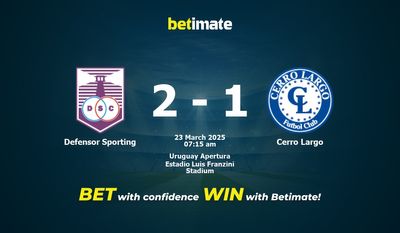 Dự đoán Defensor Sporting vs Cerro Largo, Tỷ lệ cược & Mẹo cá cược 23/03/2025