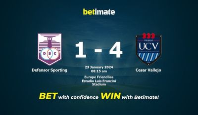 Dự đoán Defensor Sporting vs Cesar Vallejo, Tỷ lệ & Mẹo cá cược 23/01/2024