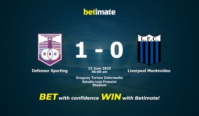 Dự đoán Defensor Sporting vs Liverpool Montevideo, Tỷ lệ cược & Mẹo cá cược 06/14/2025