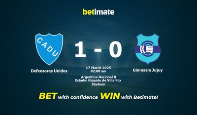 Dự đoán Defensores Unidos vs Gimnasia Jujuy, Tỷ lệ & Mẹo cá cược 16/03/2025