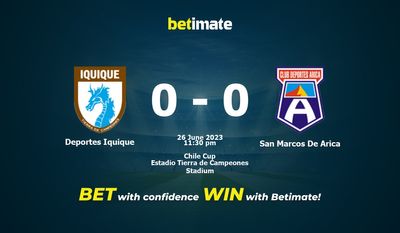 Soi kèo dự đoán Deportes Iquique vs San Marcos De Arica ngày 26/06/2023