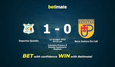 Dự đoán Deportes Quindio vs Boca Juniors De Cali, Tỷ lệ & Mẹo cá cược 11/10/2023