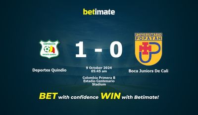 Dự đoán Deportes Quindio vs Boca Juniors De Cali, Tỷ lệ cược & Mẹo cá cược 10/08/2024
