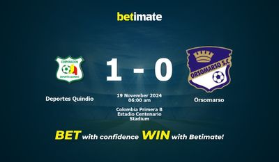 Dự đoán Deportes Quindio vs Orsomarso, Tỷ lệ cược & Mẹo cá cược 18/11/2024
