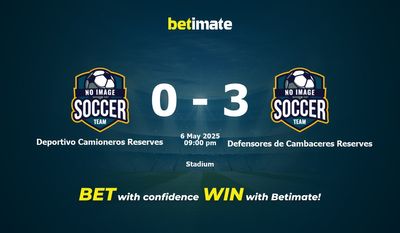 Dự đoán Deportivo Camioneros Reserves vs Defensores de Cambaceres Reserves, tỷ lệ và mẹo cá cược 06/05/2025