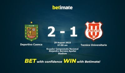 Soi kèo Deportivo Cuenca vs Tecnico Universitario, Tỷ lệ & Mẹo cá cược 29/08/2023