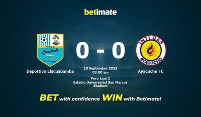 Soi kèo Deportivo Llacuabamba vs Ayacucho FC, tỷ lệ và tip cá cược 27/09/2023