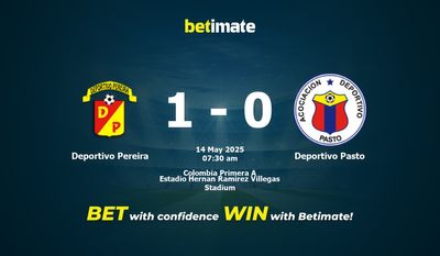 Nhận định Deportivo Pereira vs Deportivo Pasto, tỷ lệ và tip cá cược 14/05/2025