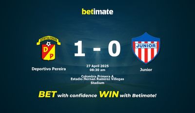 Dự đoán Deportivo Pereira vs Junior, Tỷ lệ cược & Mẹo cá cược 27/04/2025