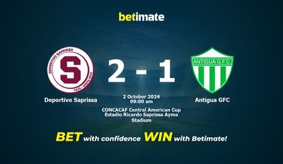 Dự đoán Deportivo Saprissa vs Antigua GFC, tỷ lệ và mẹo cá cược 02/10/2024