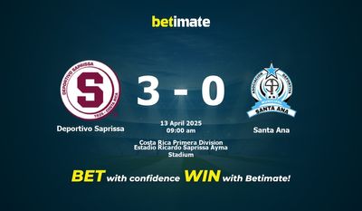 Dự đoán Deportivo Saprissa vs Santa Ana, Tỷ lệ & Mẹo cá cược 13/04/2025