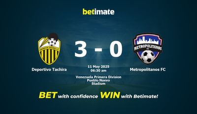Soi kèo Deportivo Tachira vs Metropolitanos FC, tỷ lệ và tip cá cược 10/05/2025
