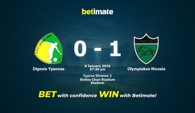 Dự đoán Digenis Ypsonas vs Olympiakos Nicosia, tỷ lệ và tip cá cược 08/01/2025