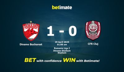Dự đoán, Tỷ lệ cược & Mẹo cá cược Dinamo Bucharest vs CFR Cluj 28/04/2025