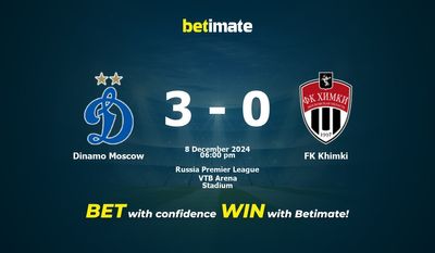Dự đoán Dinamo Moscow vs FK Khimki, Tỷ lệ cược & Mẹo cá cược 12/08/2024