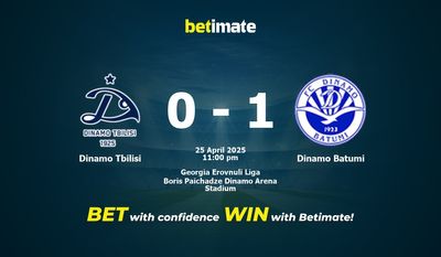 Dự đoán Dinamo Tbilisi vs Dinamo Batumi, Tỷ lệ cược & Mẹo cá cược 25/04/2025