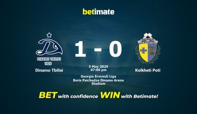 Dự đoán Dinamo Tbilisi vs Kolkheti Poti, tỷ lệ cá cược 03/05/2025
