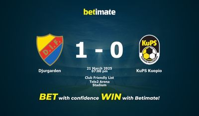Djurgarden vs KuPS Kuopio Dự đoán, Tỷ lệ cược & Mẹo cá cược 21/03/2025