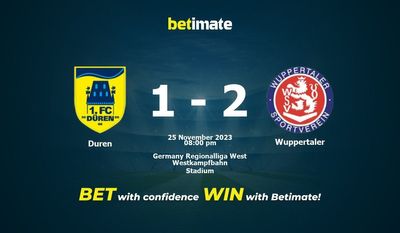 Dự đoán Duren vs Wuppertaler, Tỷ lệ & Mẹo cá cược 25/11/2023