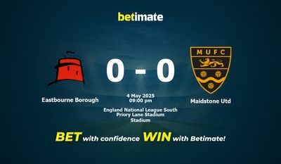 Dự đoán Eastbourne Borough vs Maidstone Utd, Tỷ lệ cược & Mẹo cá cược 05/04/2025