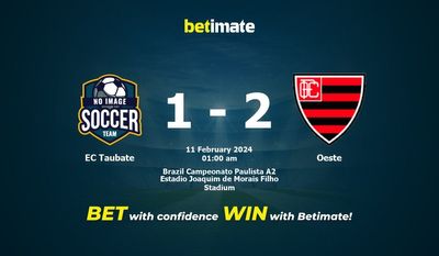 Dự đoán EC Taubate vs Oeste, Tỷ lệ & Mẹo cá cược 10/02/2024
