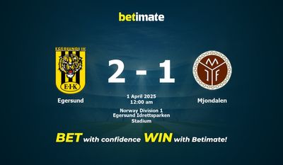 Soi kèo Egersund vs Mjondalen, Tỷ lệ & Mẹo cá cược 31/03/2025