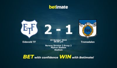 Dự đoán Eidsvold TF vs Tromsdalen, Tỷ lệ & Mẹo cá cược 19/10/2024