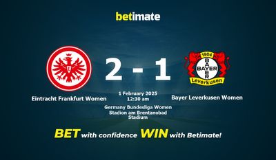 Dự đoán, Tỷ lệ cược & Mẹo cá cược Eintracht Frankfurt Women vs Bayer Leverkusen Women 31/01/2025