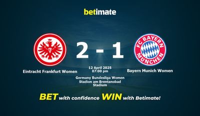 Dự đoán, Tỷ lệ cược & Mẹo cá cược Eintracht Frankfurt Women vs Bayern Munich Women 04/12/2025