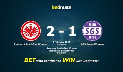 Dự đoán Eintracht Frankfurt Nữ vs SGS Essen Nữ 04/02/2024