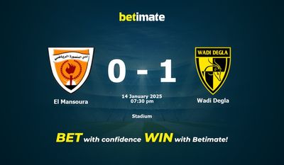 Dự đoán El Mansoura vs Wadi Degla, Tỷ lệ & Mẹo cá cược 14/01/2025