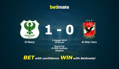 Soi kèo dự đoán El Masry vs Al Ahly Cairo ngày 03/08/2023