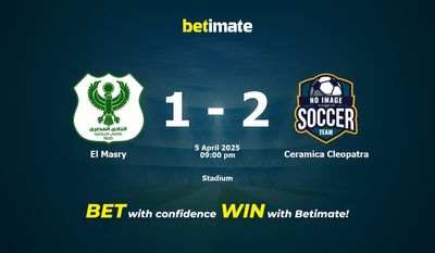 Dự đoán El Masry vs Ceramica Cleopatra, Tỷ lệ cược & Mẹo cá cược 04/05/2025