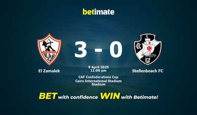 Dự đoán El Zamalek vs Stellenbosch FC, Tỷ lệ cược & Mẹo cá cược 04/09/2025