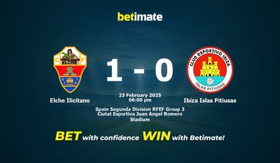 Dự đoán Elche Ilicitano vs Ibiza Islas Pitiusas, Tỷ lệ & Mẹo cá cược 23/02/2025