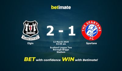 Dự đoán Elgin vs Spartans, Tỷ lệ cược & Mẹo cá cược 03/11/2025