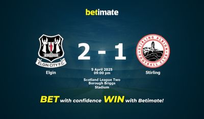 Dự đoán Elgin vs Stirling, Tỷ lệ cược & Mẹo cá cược 04/05/2025