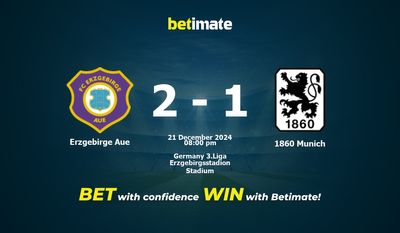 Dự đoán Erzgebirge Aue vs 1860 Munich, Tỷ lệ cược & Mẹo cá cược 21/12/2024