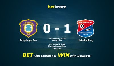 Dự đoán, tỷ lệ và mẹo cá cược Erzgebirge Aue vs Unterhaching 22/02/2025