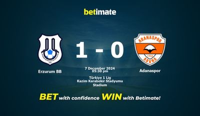 Dự đoán Erzurum BB vs Adanaspor, Tỷ lệ & Mẹo cá cược 07/12/2024