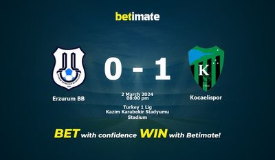 Dự đoán Erzurum BB vs Kocaelispor, tỷ lệ cá cược 02/03/2024