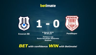 Dự đoán tỷ lệ, tỷ lệ và mẹo cá cược Erzurum BB vs Pendikspor 03/06/2025