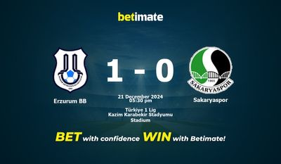 Dự đoán tỷ lệ, tỷ lệ & mẹo cá cược Erzurum BB vs Sakaryaspor 21/12/2024