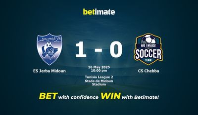 Dự đoán ES Jerba Midoun vs CS Chebba, Tỷ lệ cược & Mẹo cá cược 16/05/2025