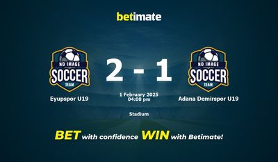 Nhận định, soi kèo Eyupspor U19 vs Adana Demirspor U19 01/02/2025
