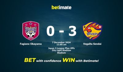Dự đoán Fagiano Okayama vs Vegalta Sendai, Tỷ lệ cược & Mẹo cá cược 12/07/2024